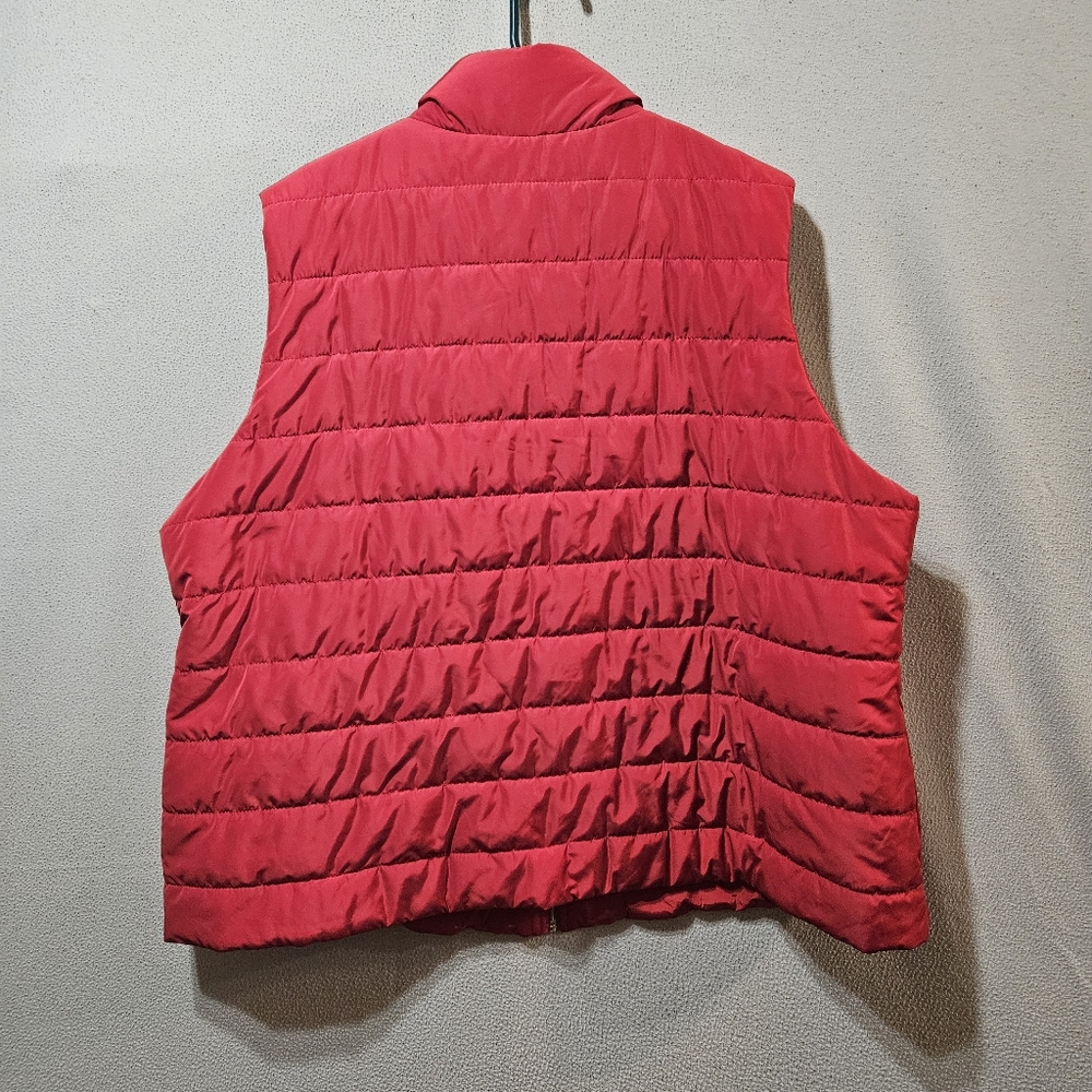 Red Quilted Packable Vest - Women Jackets & Coats - Picture 7 of 9